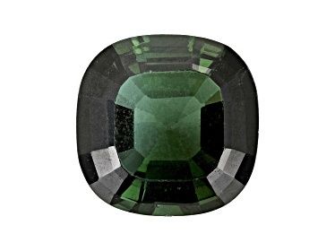 Green Tourmaline 9mm Cushion 2.50ct Mixed  Step Cut (N) Heated Origin Brazil