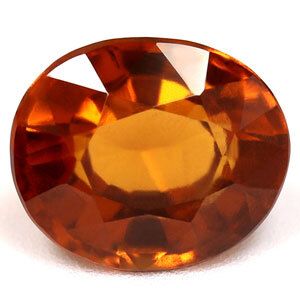Untreated AAA 2.17 cts. Hessonite Garnet 8.44x7.11x4.60 Oval Origin Sri Lanka