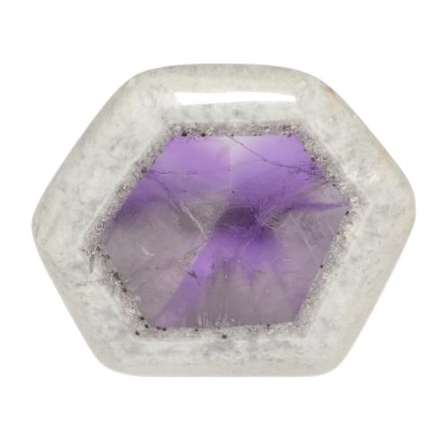 39.11ct Natural Multicolor Amethyst Geode Slice, Fancy, Transparent