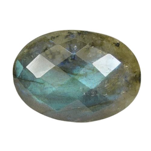 24.18 ct Oval Checkerboard Labradorite, 25.4 x 18.1 mm From Madagascar