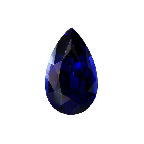 Blue Sapphire - Pear 0.50 Ct.dimensions of 6.36 x 3.86 x 2.75 mm No Treament