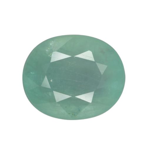 2.62 ct Blue Green Grandidierite, 9.3 x 8 mm Oval Cut From Madagascar