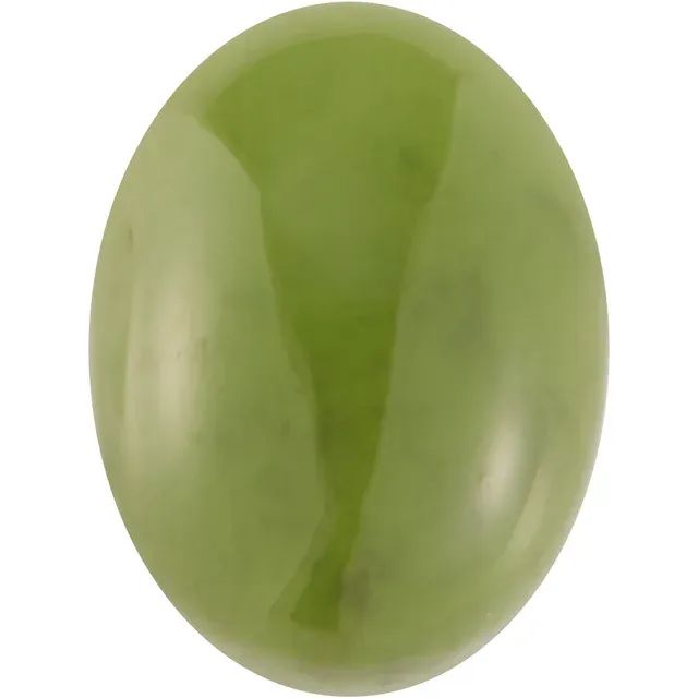 5x3 mm Oval Cabochon Natural Nephrite Jade