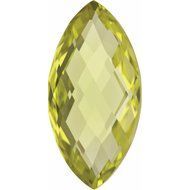 20x10 mm Marquise Double-Sided Checkerboard AA Natural Lemon Quartz