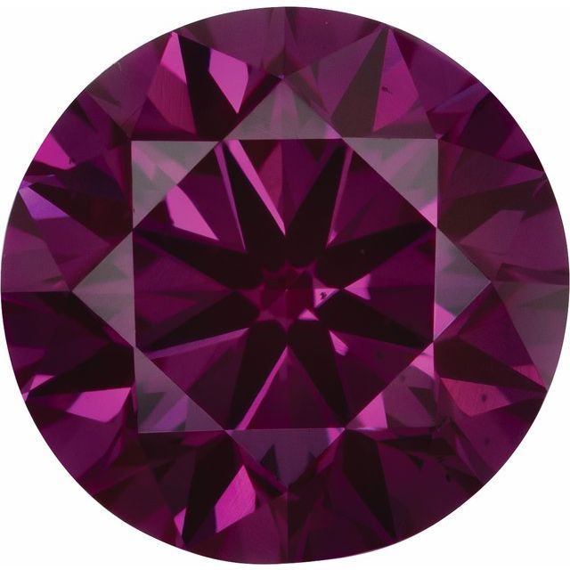 4 mm SI Purple Round Diamond