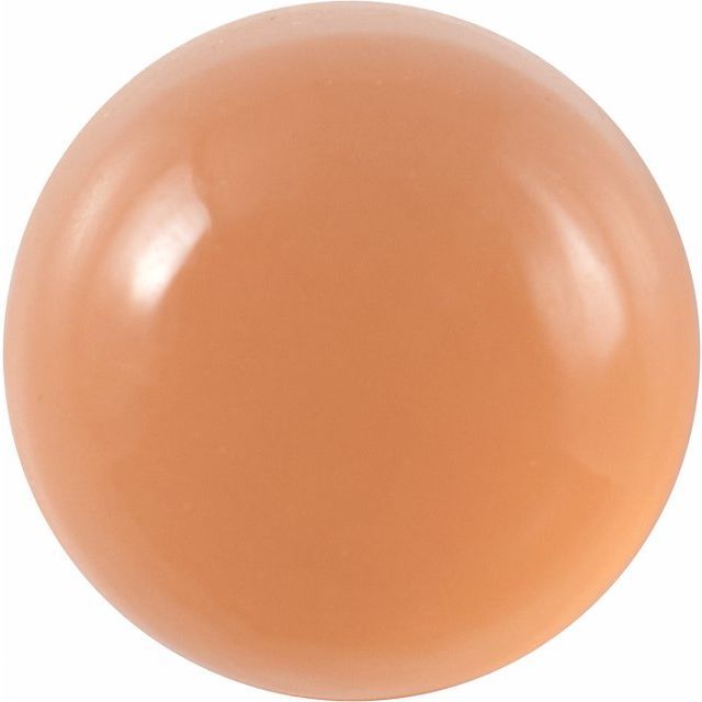 4 mm Round Cabochon Natural Peach Moonstone