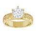 14K Yellow 7 mm Round Solitaire Engagement Ring