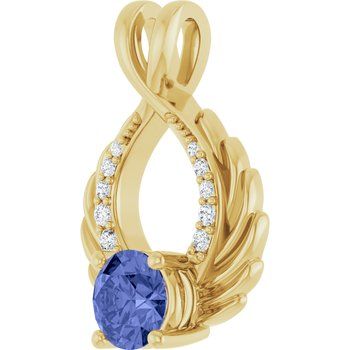 4K Yellow Tanzanite Pendant