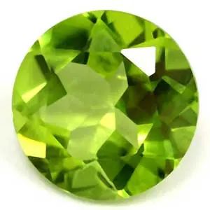 Arizona Peridot 8mm Round 2.10ct (N) Faceted Origin USA