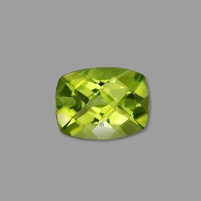 2.84ct Natural Green Peridot, Cushion Cut, 9.8x7.6 mm