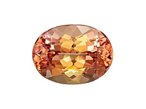 7.12ct Natural Bright Orange Imperial Topaz, Oval, VVS-VS No treatment Origin Brazil