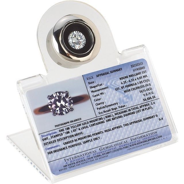 Clear Acrylic Gemstone Display ID