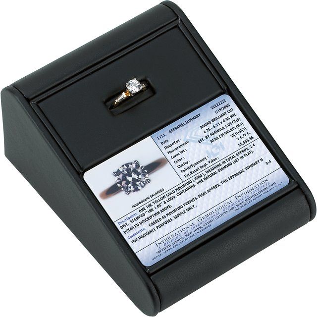 Black Matte Leatherette ID Tray