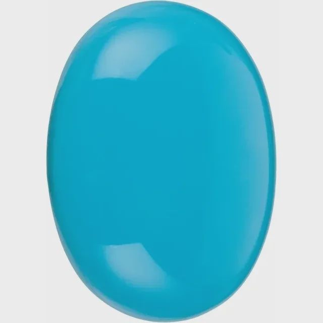 14x10 mm Oval Cabochon Sleeping Beauty Turquoise (I)