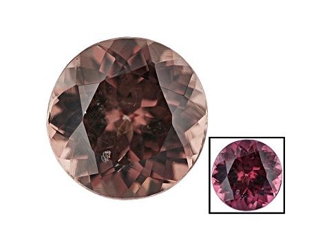 1.29ct Natural Medium Light Brown Color-Change Garnet, Round, VS