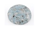kyanite in quartz with smoky quartz appx 25mm round cabochon
