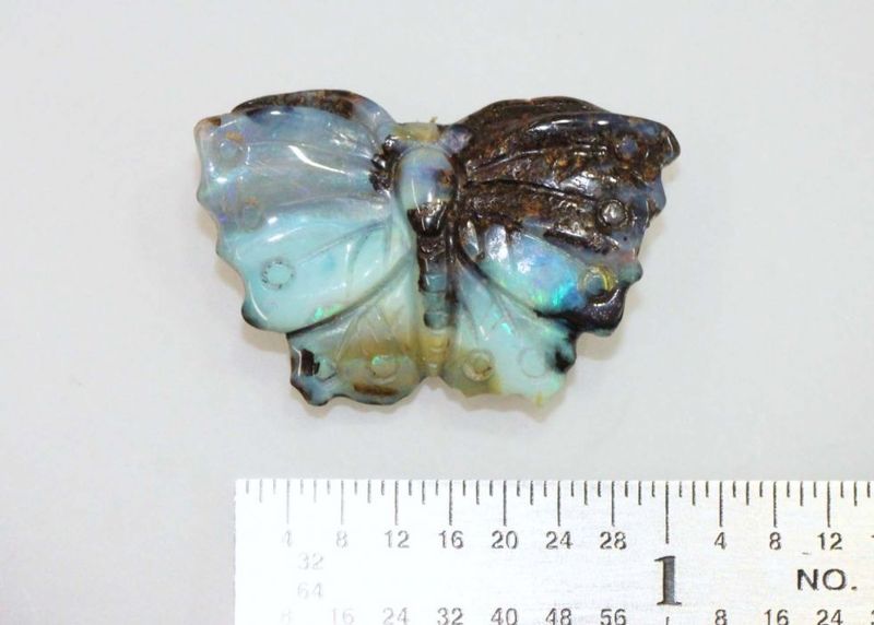 Boulder opal HD butterfly