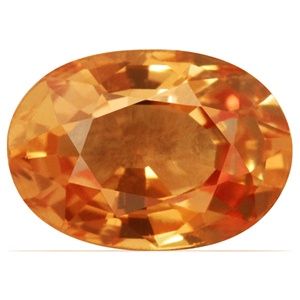 0.63 Ct. Padparadscha Sapphire from Ceylon (Sri Lanka)Length: 5.95 Width: 4.94 Heat treated, Appraisal: 70.00