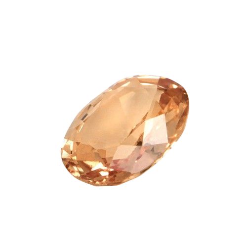 0.63 Ct. Padparadscha Sapphire from Ceylon (Sri Lanka)Length: 5.95 Width: 4.94 Heat treated