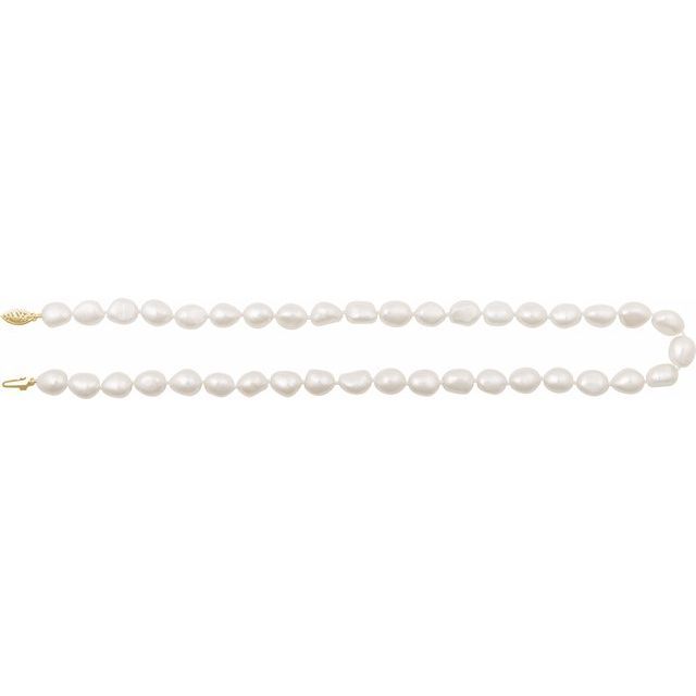 Baroque pearl necklace