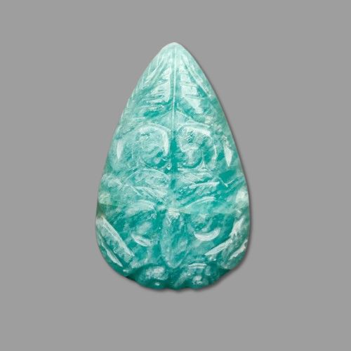 19 Carat Peruvian Amazonite Mughal Carving