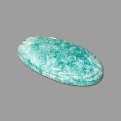27 Carat Peruvian Amazonite Mughal Carving