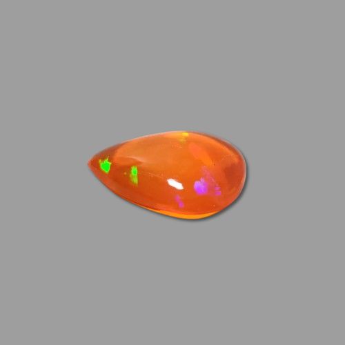 Rare Play of color AA Natural Orange Mexican Fire Opal