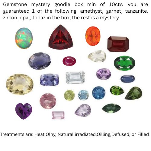Gemstone mystery goodie box min of 10ctw