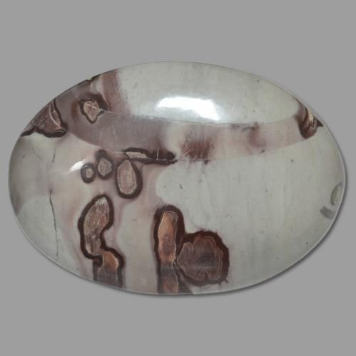 57.73ct Natural Multicolor Jasper, Oval Cut, 39.3x27.4 mm