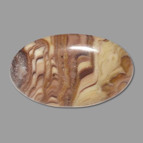 20.07ct Natural Multicolor Jasper, Oval Cut, 29.2x18.5 mm