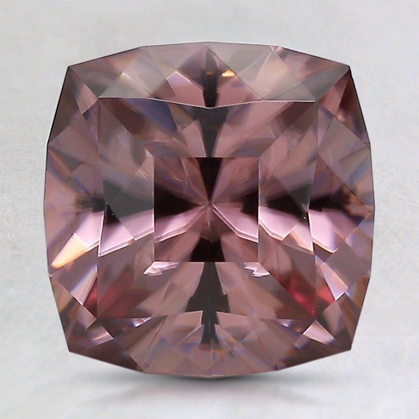 9.2x9.1mm Unheated Pink Cushion Zircon