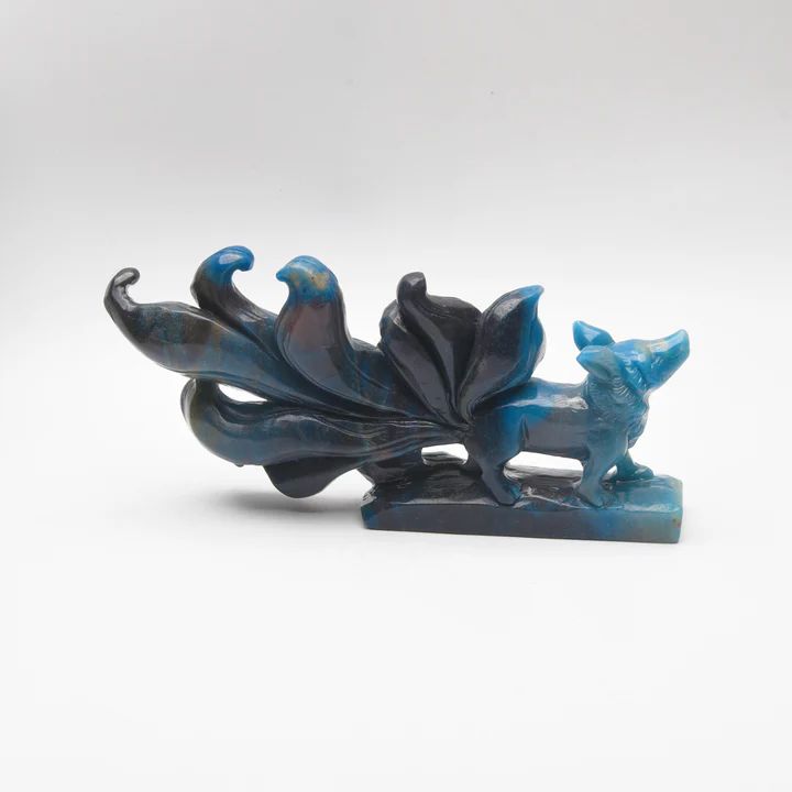 9 Tailed Fox Animal Carving