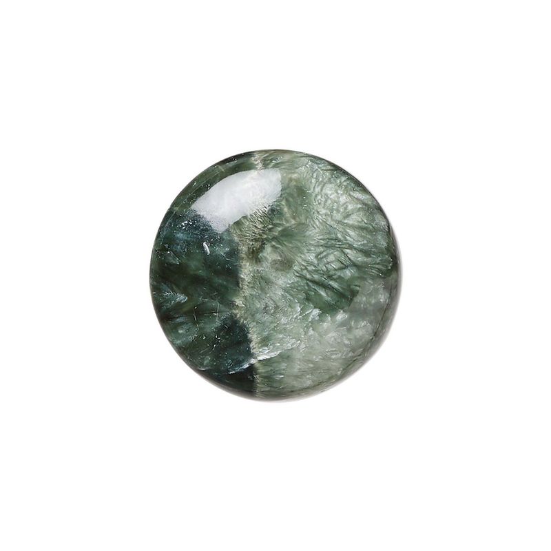 Seraphinite calibrated round cab natural 20mm