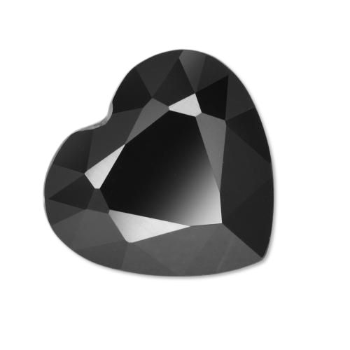 Black Tourmaline 11mm Heart Shape 0.48ct Faceted