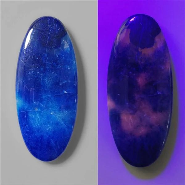 Rare Afghanite Cabochon (Fluorescent) 57 carats