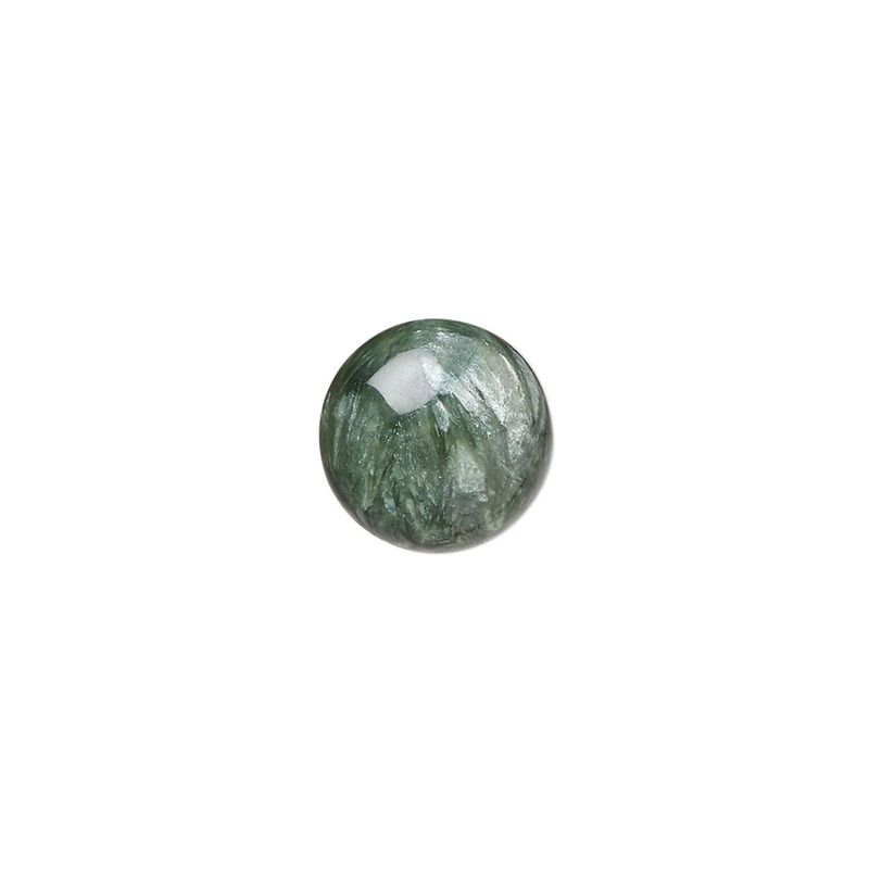 Seraphinite calibrated round cab natural 12mm