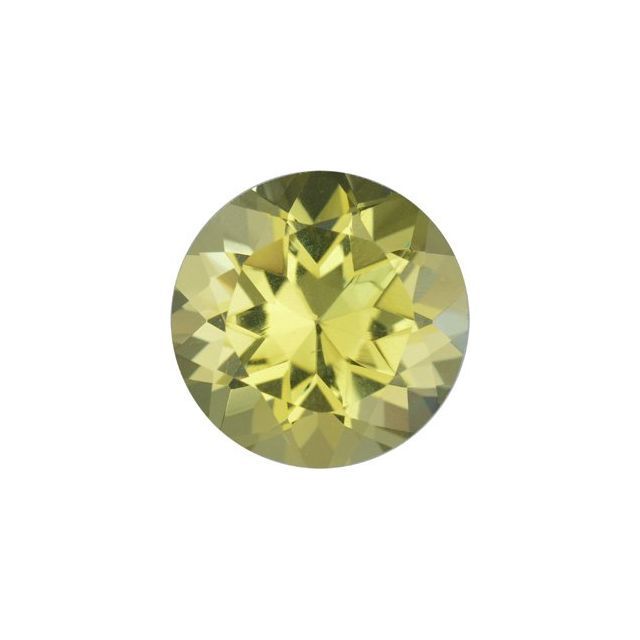 8 mm Round Faceted AA Natural Lemon Quartz