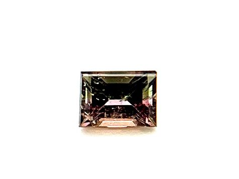 Bi-Color Tourmaline 7.1x6.8mm Emerald Cut 1.90ct.