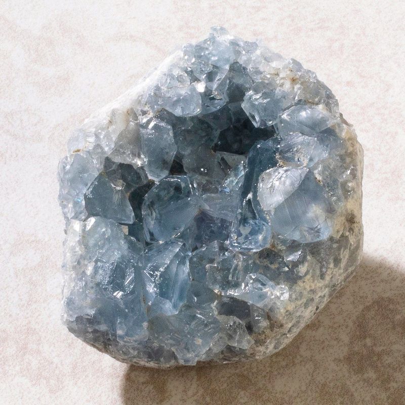 Natural Celestite Crystal Cluster Geode