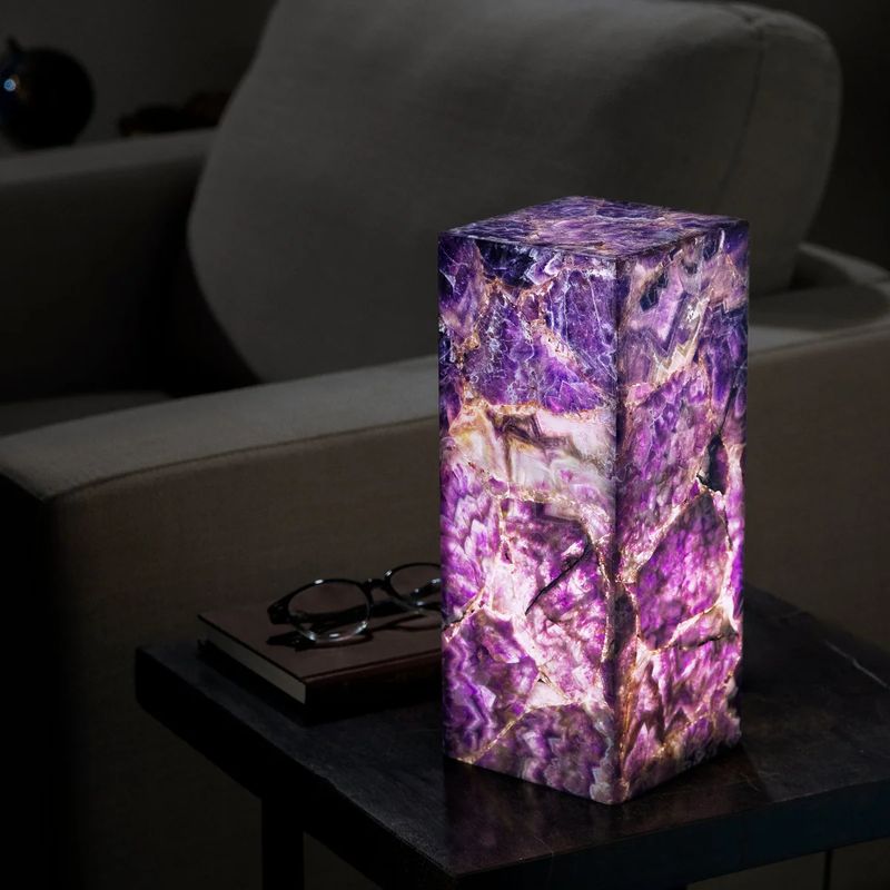 Amethyst Light Tower - 12 in