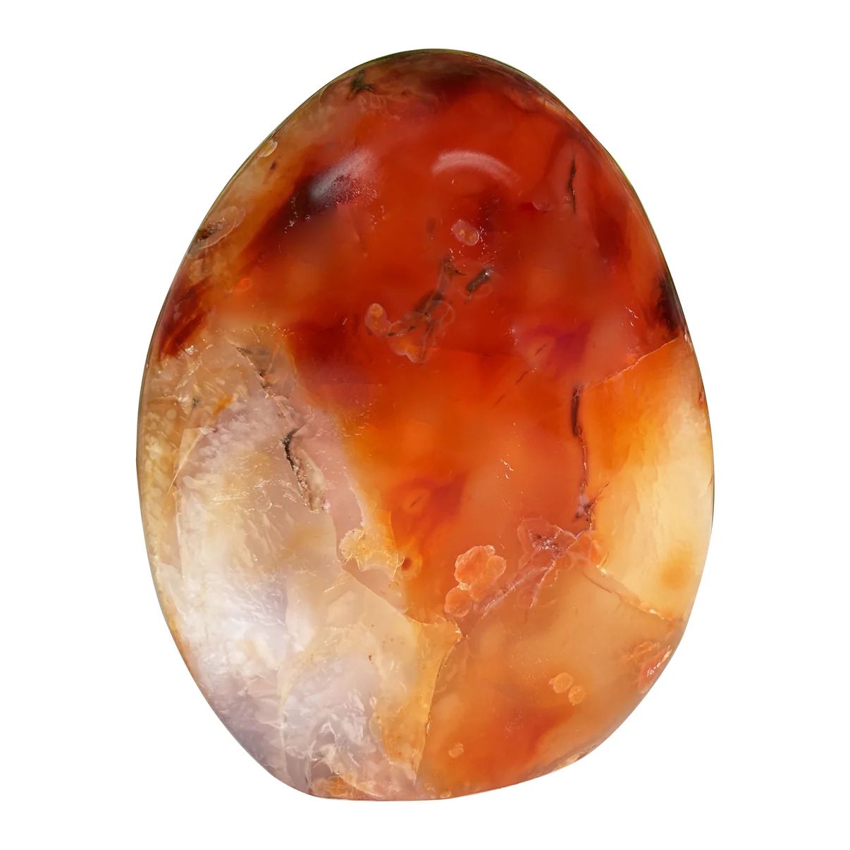 Madagascar Carnelian Free form Polished 3.25" Natural Egg Shape