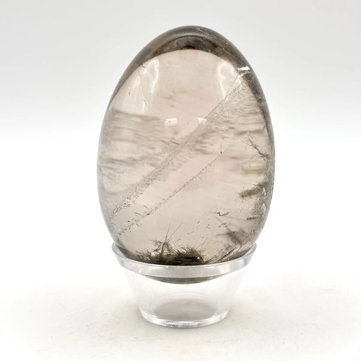 Natural Smoky Quartz Crystal Egg