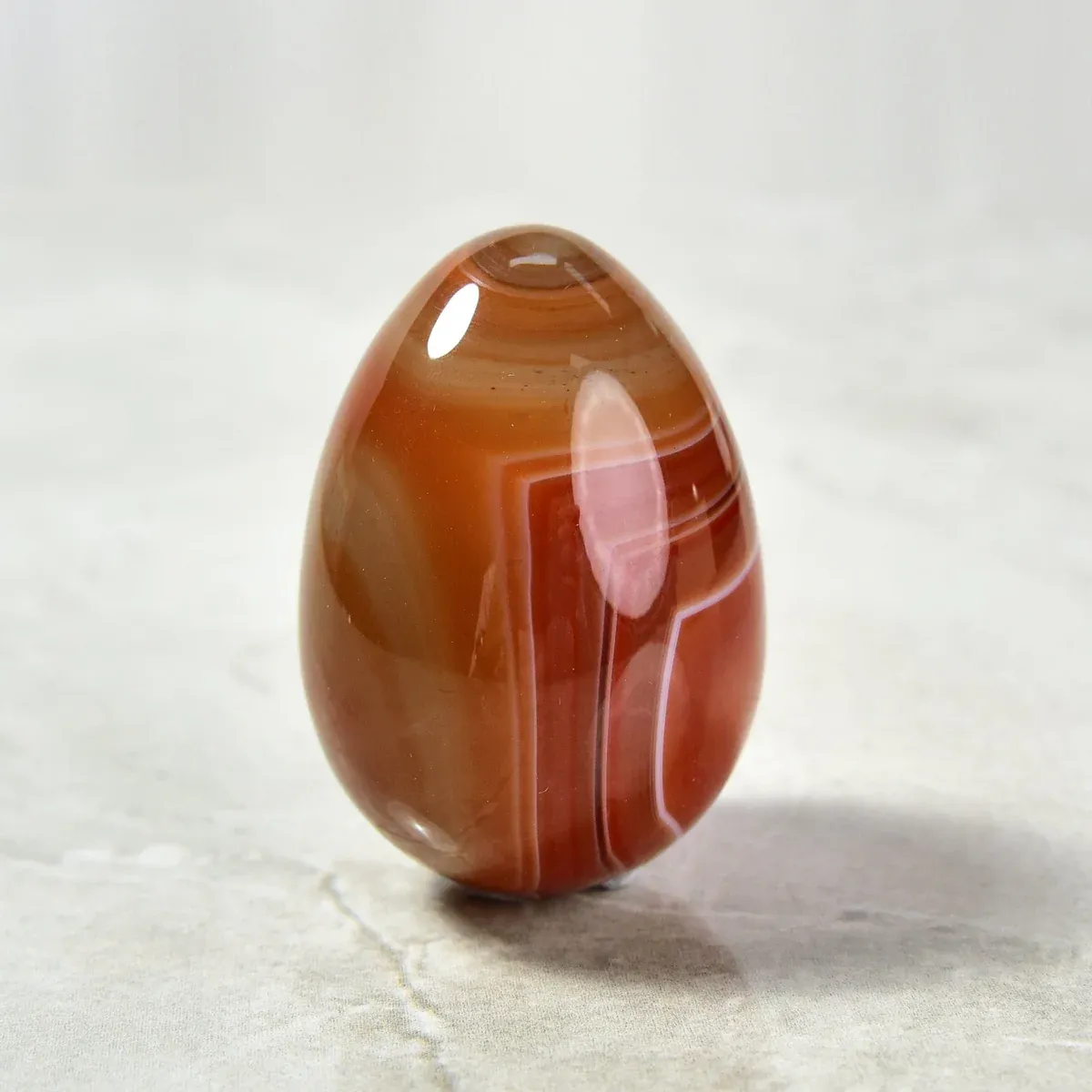 Madagascar Carnelian Free form Polished 2" Natural Egg
