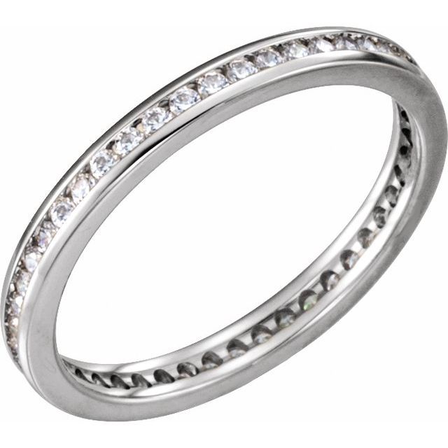 14K Yellow Gold Eternity Band