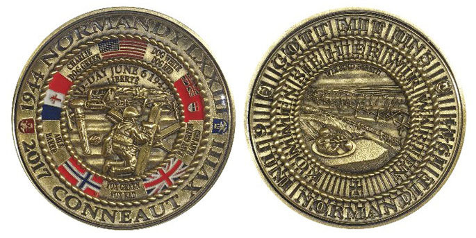 2017  D-Day Conneaut Challenge  Coin