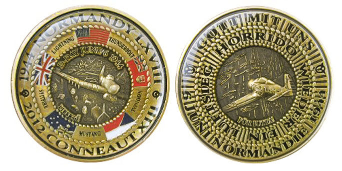 2012  D-Day Conneaut Challenge  Coin