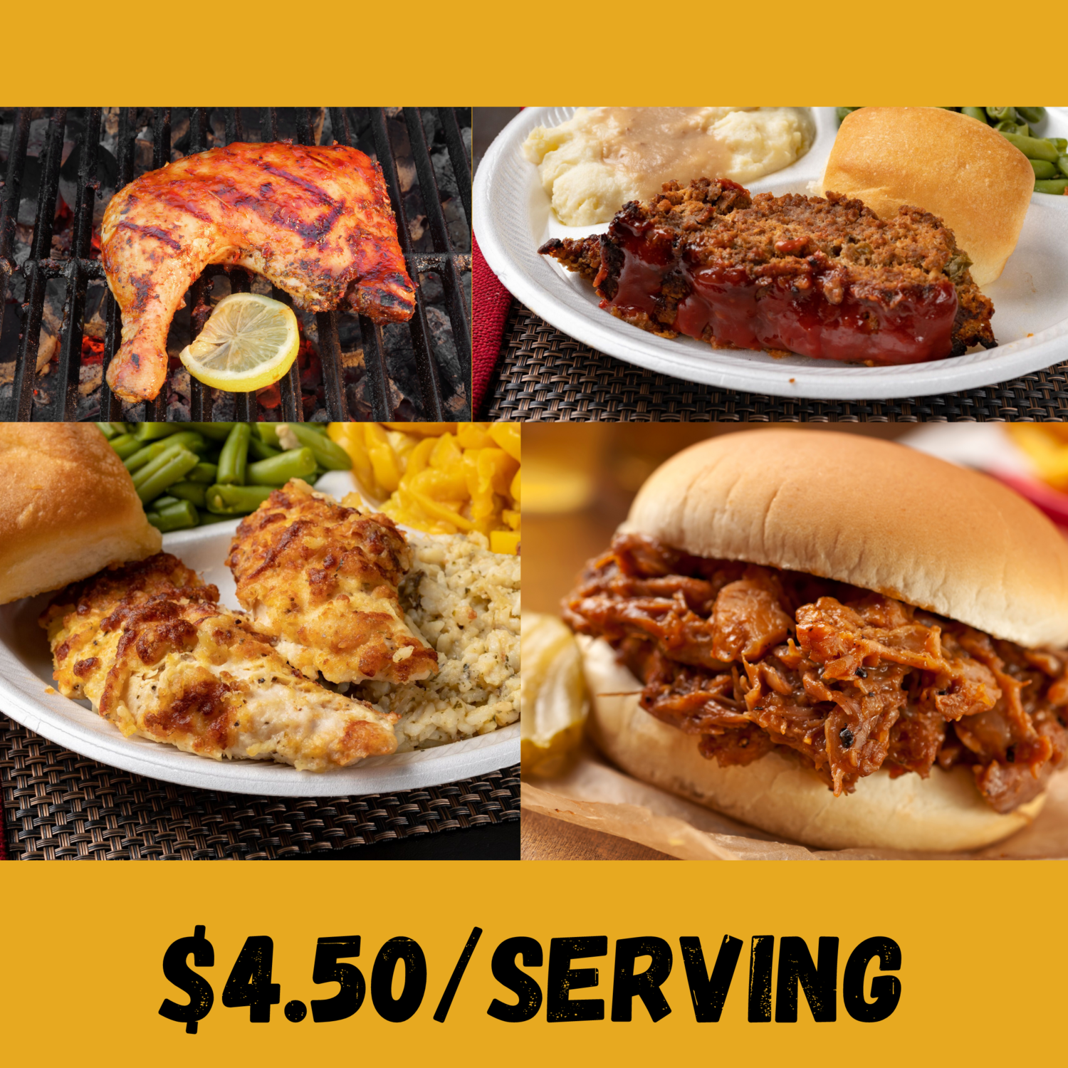 Catering - Meat - 1 serving (Comes Hot)