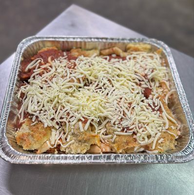Parm Chicken Pasta Bake