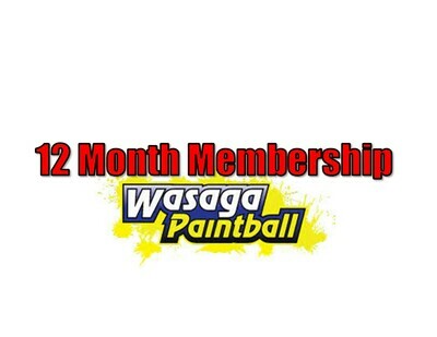 12 Month Basic Paintball Membership