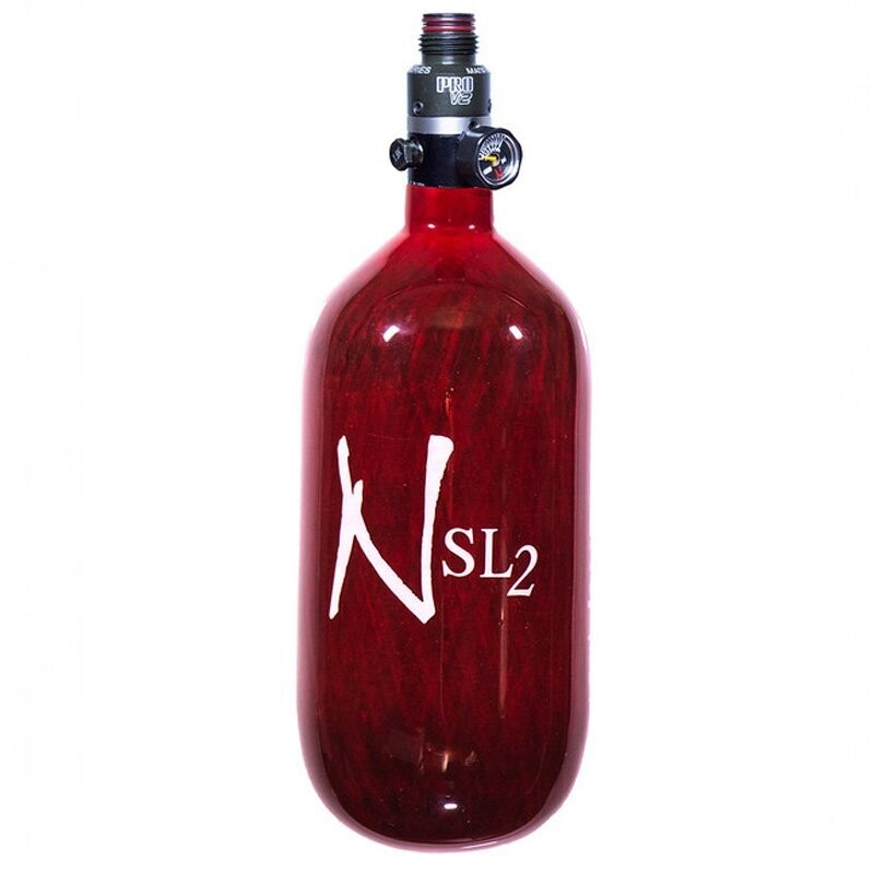 Ninja 68/4500 SL2 Superlite Paintball Tank - Red